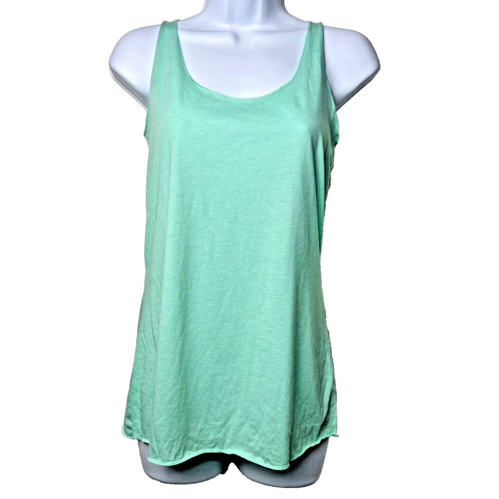 Women's Jersey Racerback Tank Top BELLA + CANVAS Shirt Sea Foam Teal Green New - Picture 2 of 9